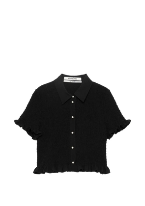 Kimhekim Lena cropped shirt - Black