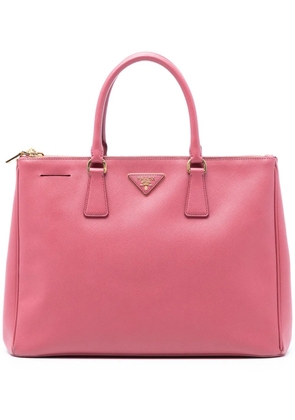 Prada Pre-Owned 2010-2025 Medium Saffiano Lux Galleria Double Zip Tote satchel - Pink