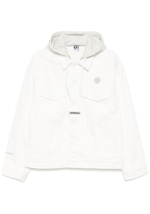 AAPE BY *A BATHING APE® AAPENOW denim jacket - White