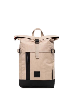 strellson roll-top buckle backpack - Neutrals