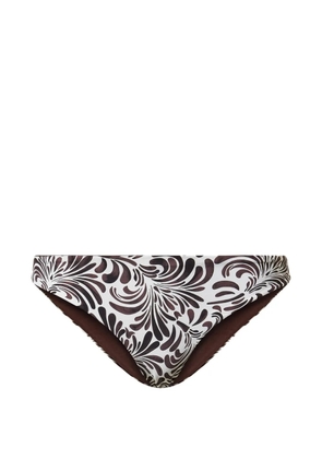 TWINSET botanical-print bikini bottoms - White