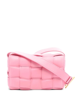 Bottega Veneta Pre-Owned Cassette Intrecciato shoulder bag - Pink