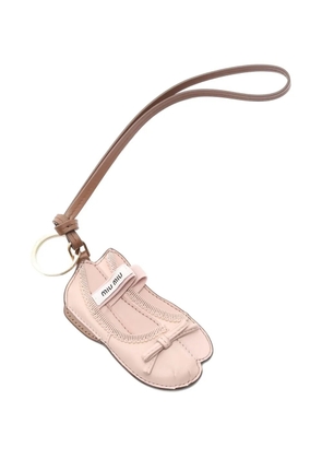 Miu Miu Pre-Owned logo charm keyring - Pink