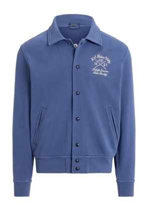 Polo Ralph Lauren embroidered-detail bomber jacket - Blue