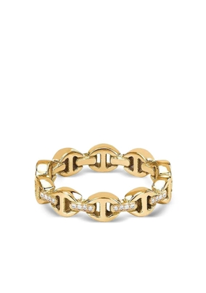 HOORSENBUHS 18K yellow gold Bridge diamond ring