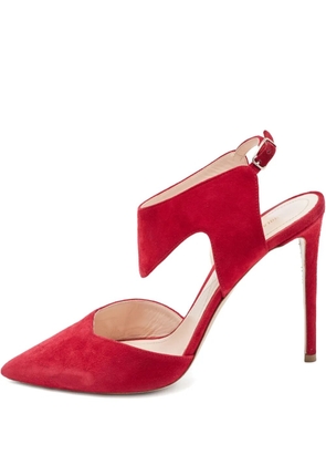 Nicholas Kirkwood 115mm suede slingback pumps - Pink