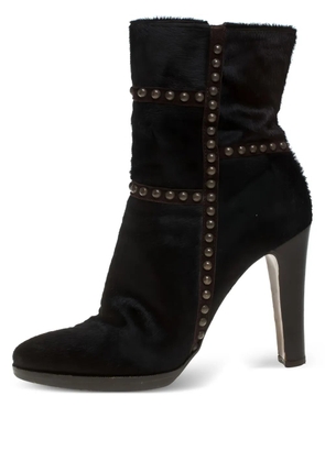 Le Silla Pre-owned 105mm studded boots - Brown