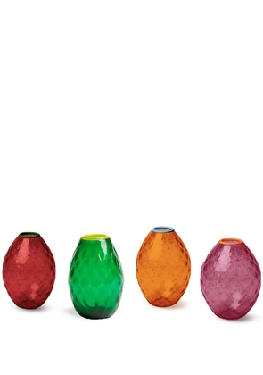La DoubleJ Baby Egg faceted vase (set of four) - Orange