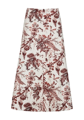 Cara Cara Aisha floral midi skirt - Neutrals
