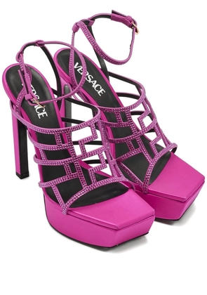 Versace Pre-Owned Greca platform sandals - Pink