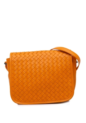 Bottega Veneta Pre-Owned 2012-2025 Nappa Intrecciato Flap crossbody bag - Orange