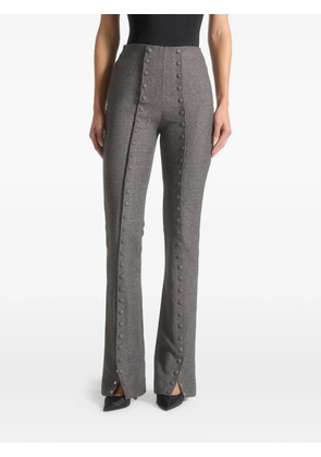 Manière De Voir Therese button-detail trousers - Grey