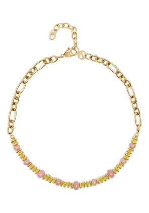 Nialaya Jewelry rose-quartz chain choker - Gold