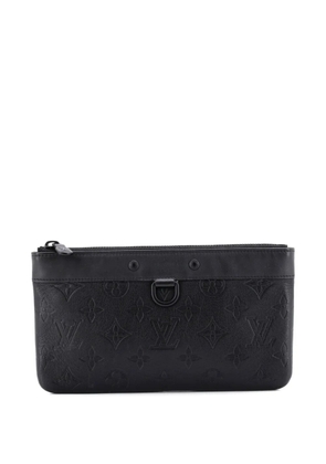 Louis Vuitton Pre-Owned Discovery Pochette Monogram Shadow Leather PM pouch - Black