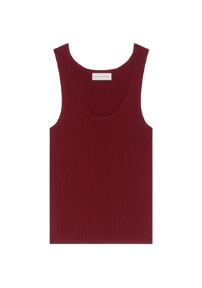 DRIES VAN NOTEN scoop-neck vest - Red