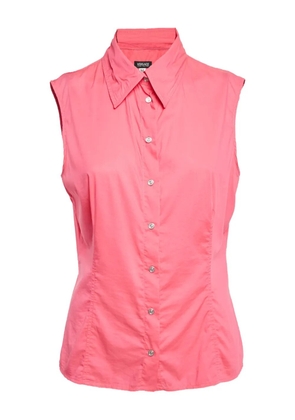 Versace Pre-Owned crystal-embellished shirt - Pink