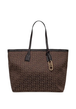 Pedro Del Hierro monogram-pattern tote bag - Brown