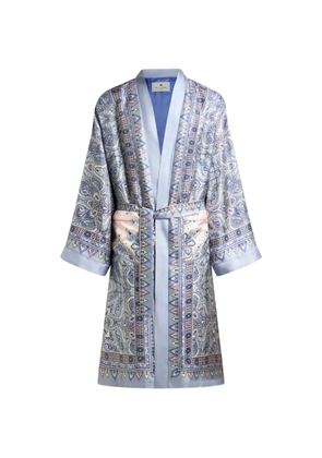 ETRO paisley-print dressing gown - Blue