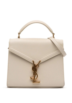 Saint Laurent Pre-Owned 2020 Mini Grain de Poudre Monogram Cassandra Top Handle Bag satchel - Brown