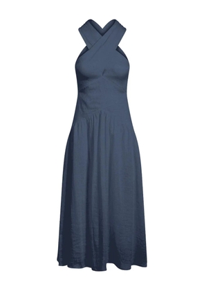 Merlette Zadie crossover-strap midi dress - Blue