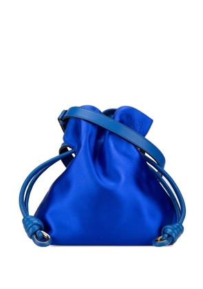 Loewe Pre-Owned 2016 Small Satin Flamenco Knot crossbody bag - Blue