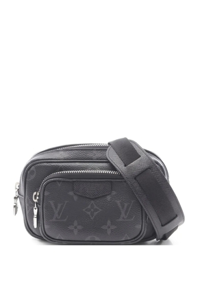 Louis Vuitton Pre-Owned 2010 zip pochette Taigarama shoulder bag - Black