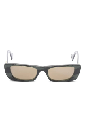 Gucci Pre-Owned 2020s GG rectangle sunglasses - Green