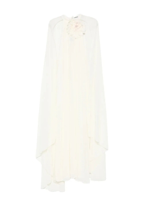 Rahil Hesan floral-appliqué gown - White