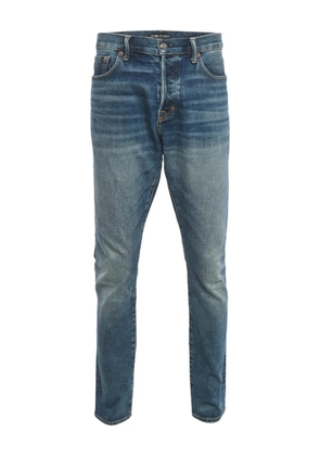 Tom Ford Pre-Owned denim slim-fit trousers - Blue