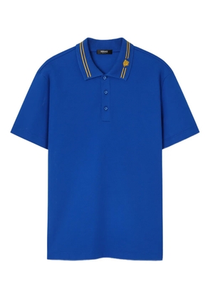 Versace Medusa-embroidery polo shirt - Blue