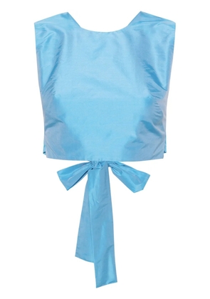 Viktor & Rolf wraparound cropped top - Blue