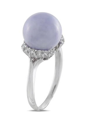 LB Exclusive diamond and jade ring - Silver