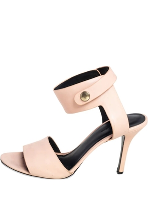 Pre-Owned Alexander Wang 100mm leather ankle-cuff sandals - Neutrals