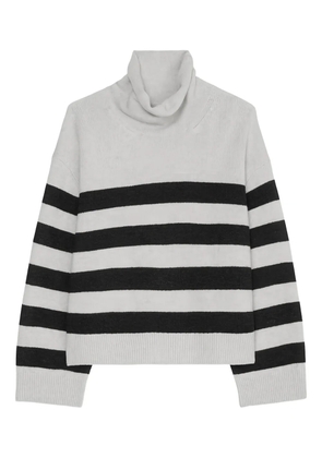 Marc O'Polo turtleneck striped sweater - White