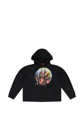 Who Decides War Roots of Peace graphic-print hoodie - Black
