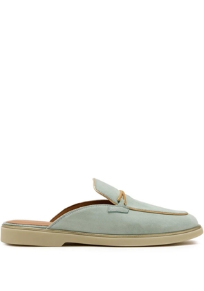 Magnanni logo-engraved mules - Green