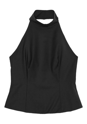 REMAIN high-neck button-fastening top - Black