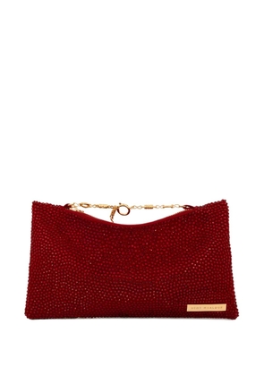 Gemy Maalouf crystal-embellished clutch bag - Red