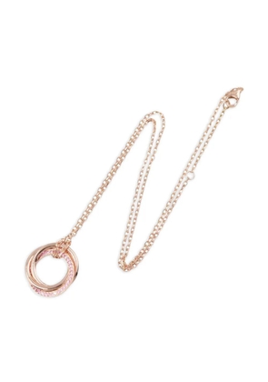 Cartier 2010s 18k rose gold Trinity sapphire necklace - Pink