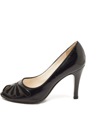 Marc Jacobs Vintage 85mm leather flower cut-out pumps - Black