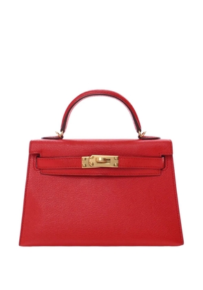 Hermès Pre-Owned 2018 Mini Chevre Mysore Kelly II Sellier 20 satchel - Red