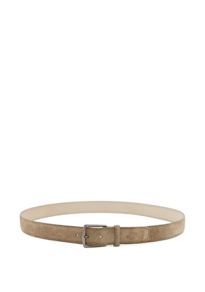Aurélien suede leather belt - Neutrals