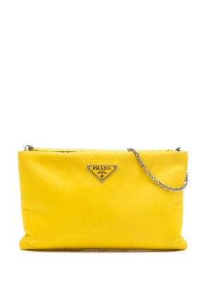 Prada Pre-Owned 2013-2025 Tessuto Fluo Clutch on Chain crossbody bag - Yellow