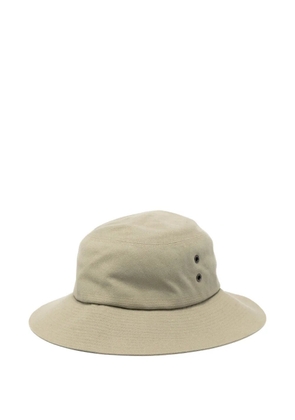 Saint Laurent Pre-Owned 1990s eyelet-detail bucket hat - Green