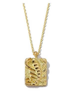 David Webb 18K yellow gold diamond Scorpio Zodiac pendant necklace