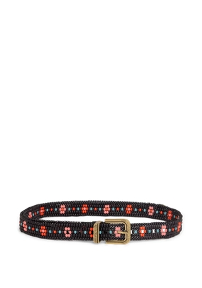 ETRO beaded floral belt - Black