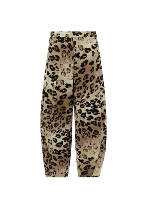 Laneus leopard-print trousers - Neutrals