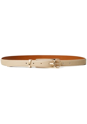 TWINSET logo-engraved buckle belt - Neutrals