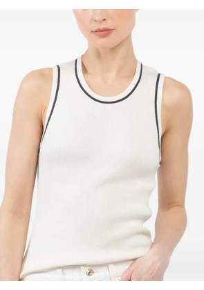 Allude ribbed tank top - Neutrals