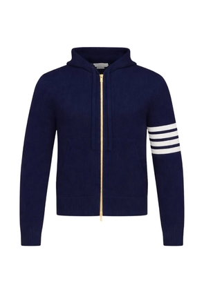 Thom Browne long-sleeve zip-up hoodie - Blue